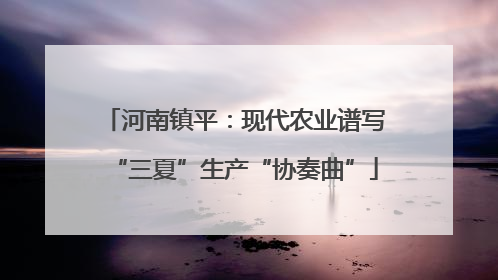 河南镇平：现代农业谱写“三夏”生产“协奏曲”