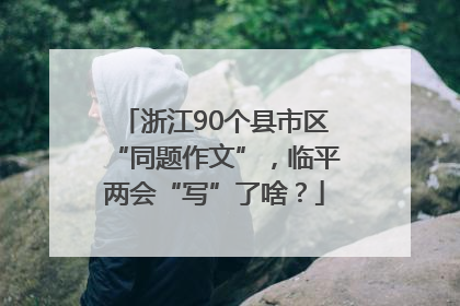 浙江90个县市区“同题作文”，临平两会“写”了啥？