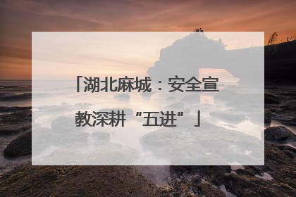 湖北麻城：安全宣教深耕“五进”