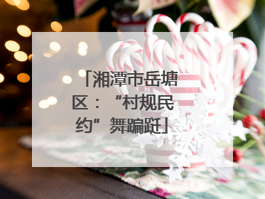 湘潭市岳塘区：“村规民约”舞蹁跹