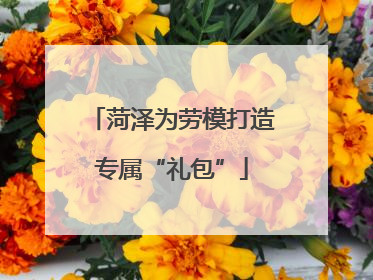 菏泽为劳模打造专属“礼包”