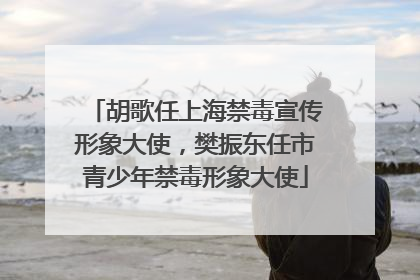 胡歌任上海禁毒宣传形象大使，樊振东任市青少年禁毒形象大使