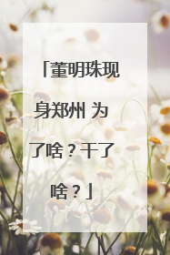董明珠现身郑州 为了啥？干了啥？