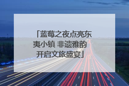 蓝莓之夜点亮东夷小镇 非遗雅韵开启文旅盛宴