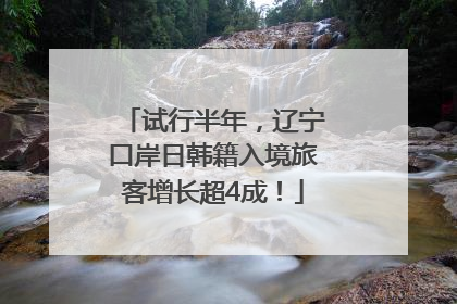 试行半年，辽宁口岸日韩籍入境旅客增长超4成！