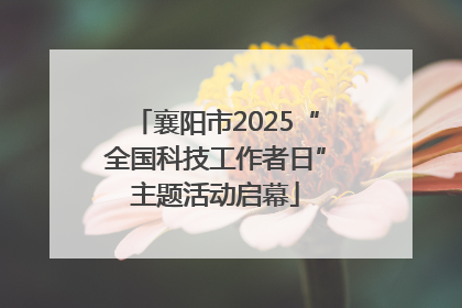 襄阳市2025“全国科技工作者日”主题活动启幕