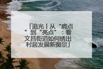 追光丨从“痛点”到“亮点”：看文昌街道如何绣出村居发展新图景