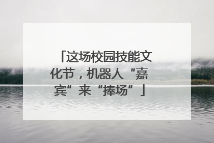 这场校园技能文化节，机器人“嘉宾”来“捧场”