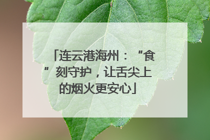 连云港海州：“食”刻守护，让舌尖上的烟火更安心