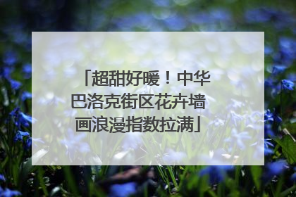 超甜好暖！中华巴洛克街区花卉墙画浪漫指数拉满