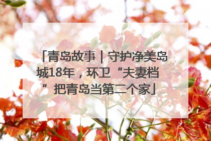 青岛故事｜守护净美岛城18年，环卫“夫妻档”把青岛当第二个家