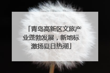 青岛高新区文旅产业蓬勃发展，新地标激扬夏日热潮