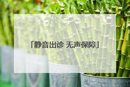 静音出诊 无声保障