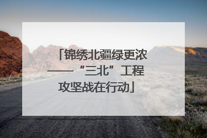 锦绣北疆绿更浓——“三北”工程攻坚战在行动