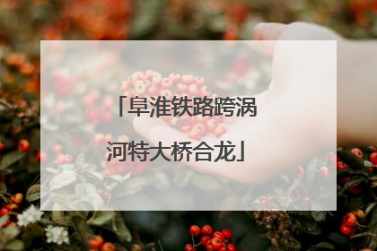 阜淮铁路跨涡河特大桥合龙