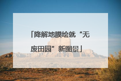降解地膜绘就“无废田园”新图景