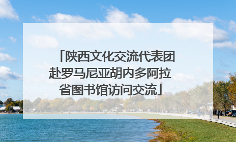 陕西文化交流代表团赴罗马尼亚胡内多阿拉省图书馆访问交流