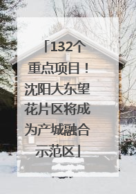 132个重点项目！沈阳大东望花片区将成为产城融合示范区