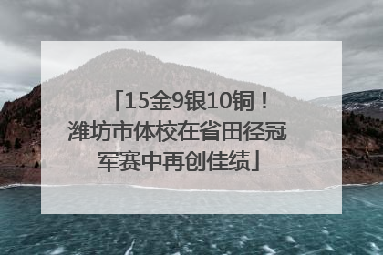 15金9银10铜！潍坊市体校在省田径冠军赛中再创佳绩