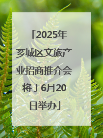 2025年芗城区文旅产业招商推介会将于6月20日举办
