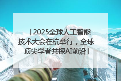 2025全球人工智能技术大会在杭举行，全球顶尖学者共探AI前沿